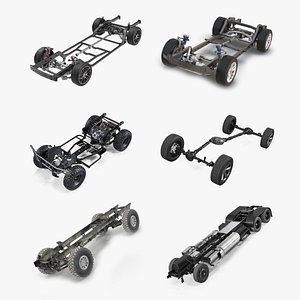vehicle chassis 6 3D