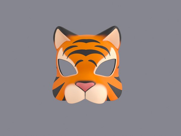 MÁSCARA DE TIGRE 3D – Printkids