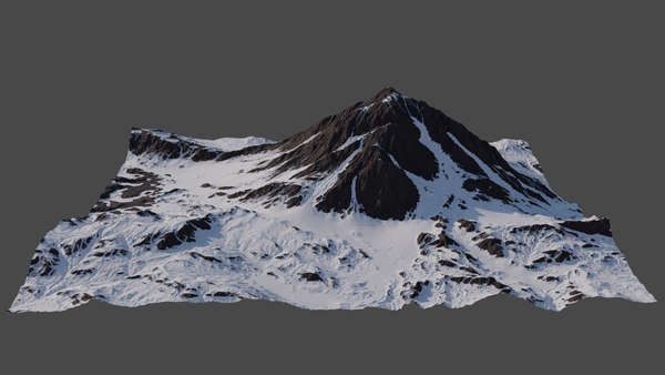 3D 8K Detailed Mountain Landscape model - TurboSquid 1807585