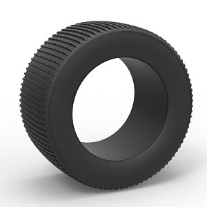 Diecast Dune buggy rear tire 18 Scale 1 to 25 3D