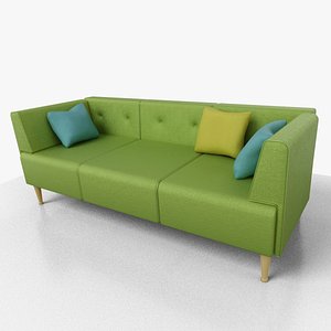 sofa green 3D