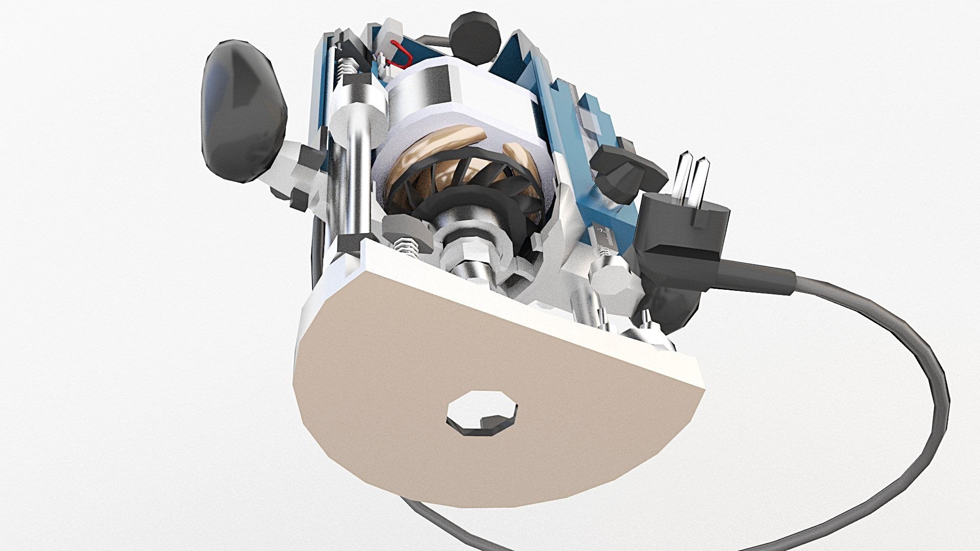 Wood Router 3D Model - TurboSquid 1527379