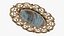 Antique Gold Brooch with Onyx Stone