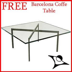 free max model barcelona coffe table