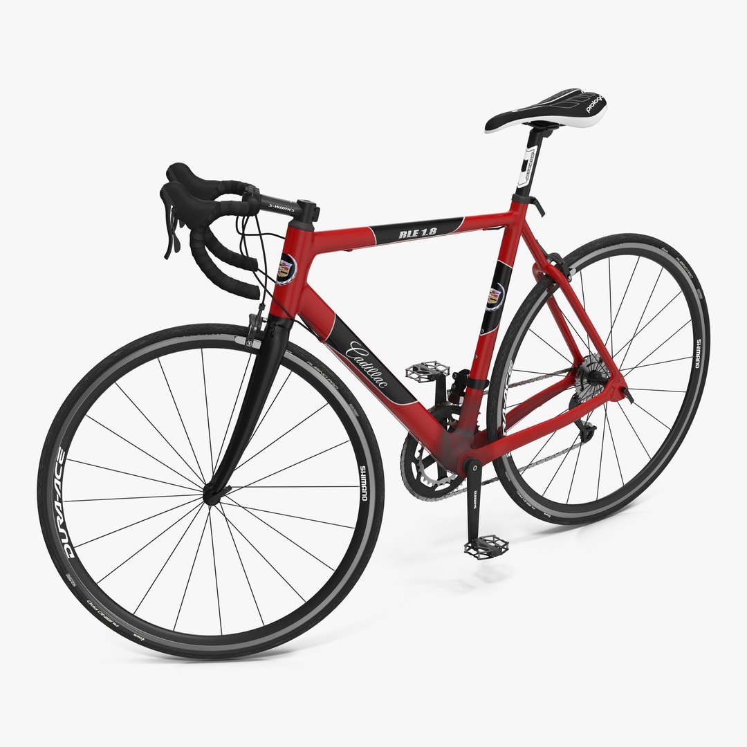 Road Bike Cadillac Rigged 3D Model 3D model preview