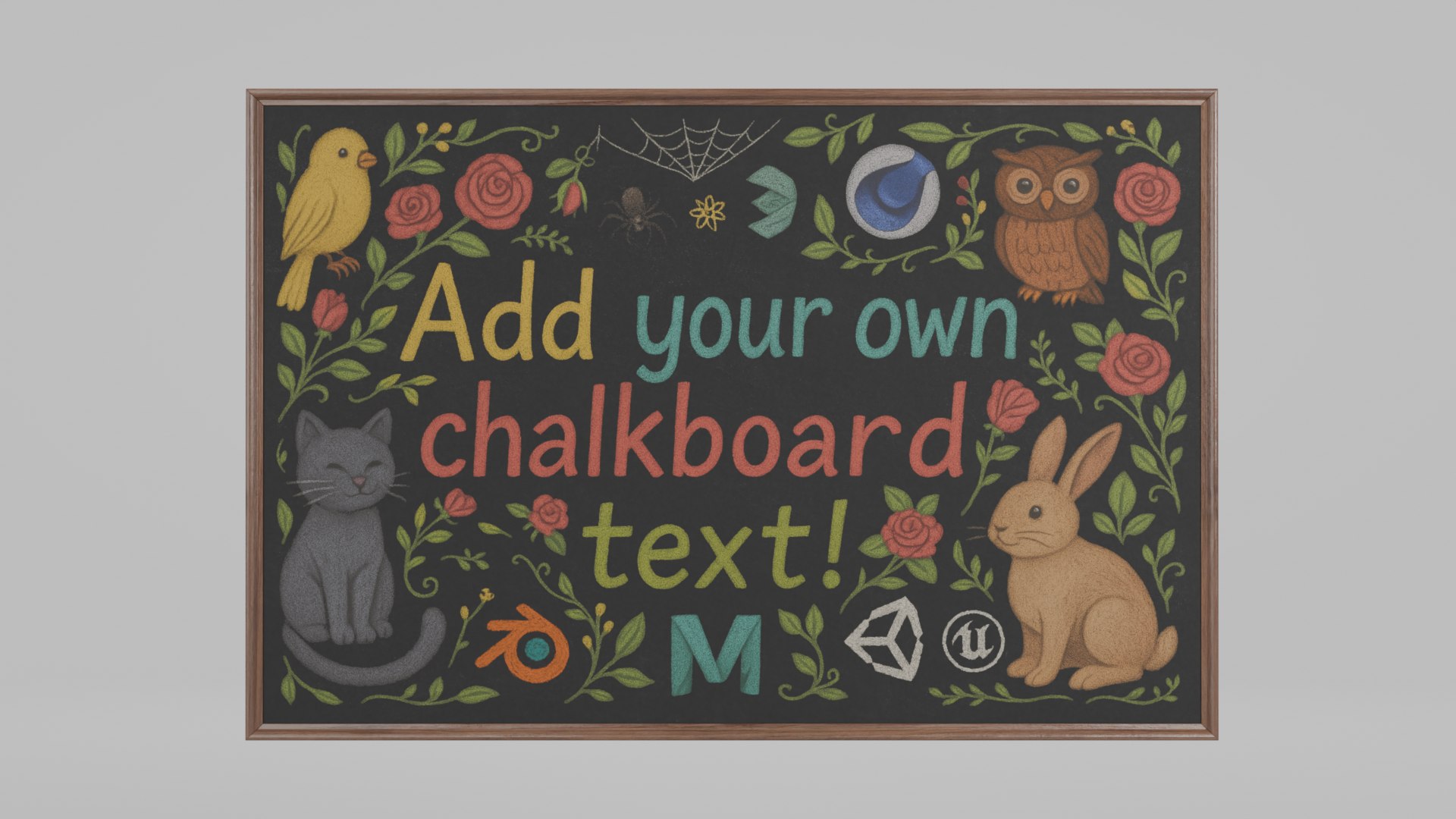 Event and Wedding Signage Collection - Customizable Chalkboards 3D model https://p.turbosquid.com/ts-thumb/6C/WOuvla/xr/r_1/png/1785621373/1920x1080/fit_q87/0ea32721cd3014377b32d30b5ccbfb6595d1f97f/r_1.jpg