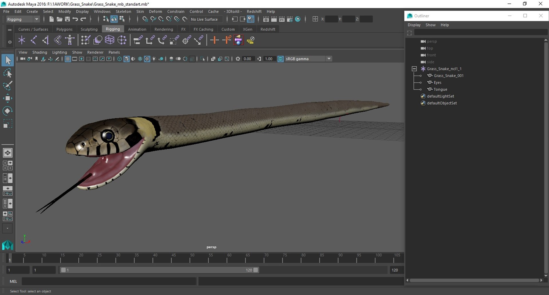Grass Snake Model - TurboSquid 2248550