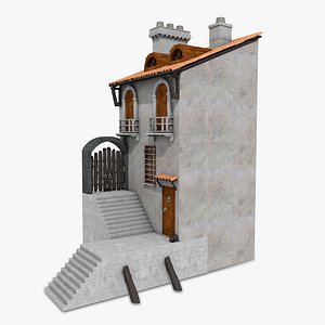 Medieval Building Textured