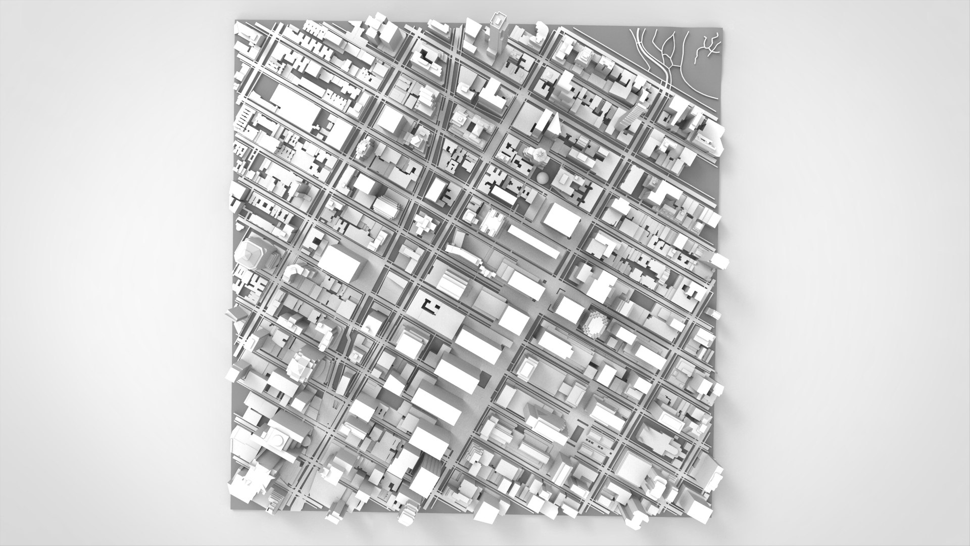 Cityscape New York USA Fragment City 3D Model - TurboSquid 2266463