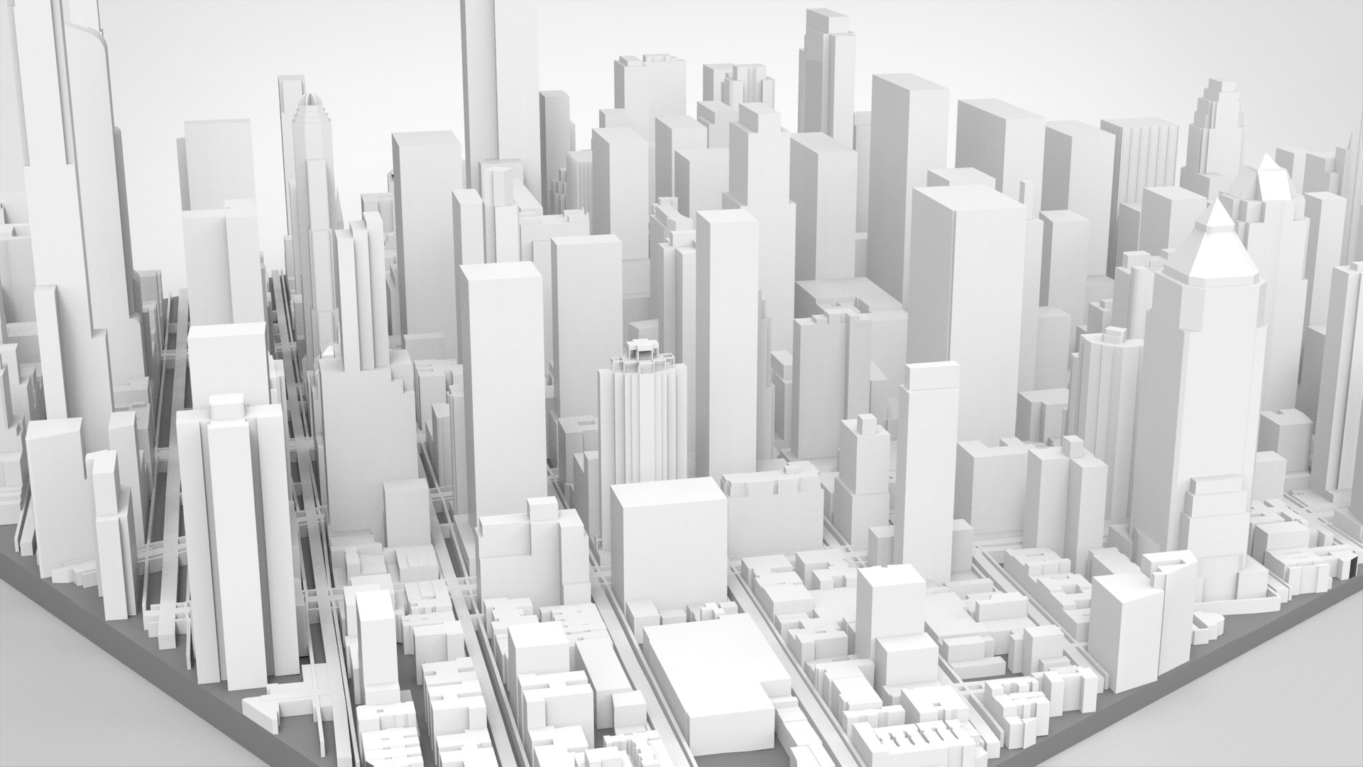 Cityscape New York USA Fragment City 3D Model - TurboSquid 2266463