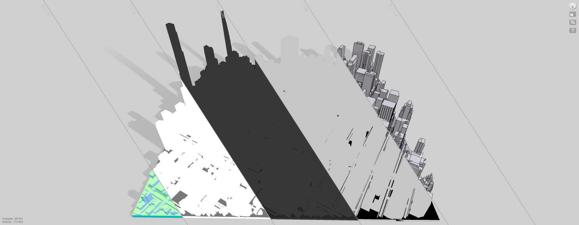 Cityscape New York USA Fragment City 3D Model - TurboSquid 2266463