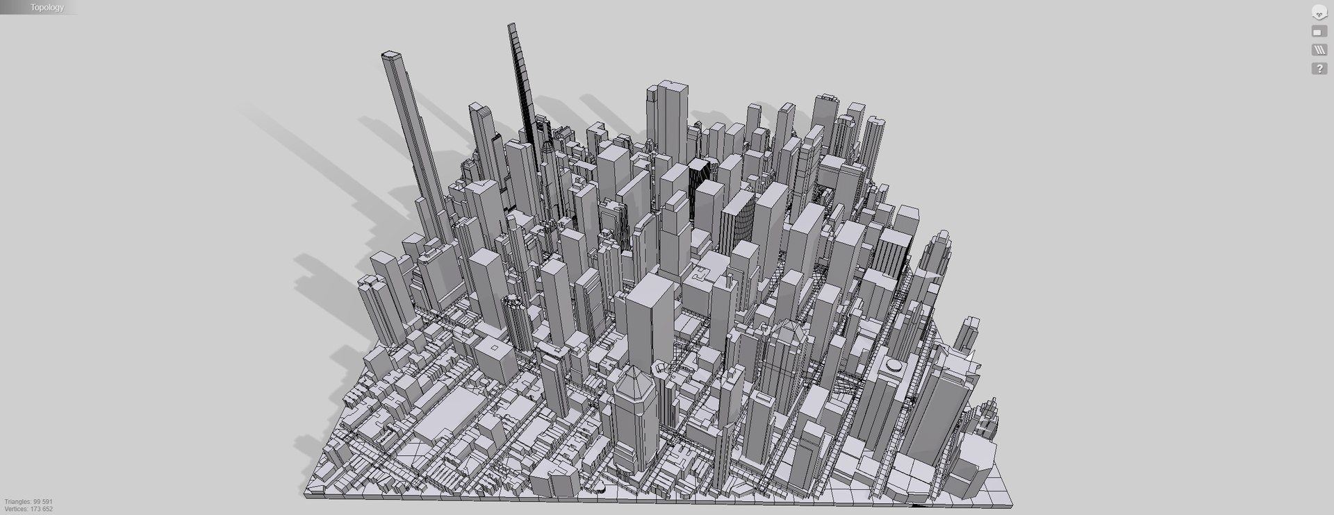 Cityscape New York USA Fragment City 3D Model - TurboSquid 2266463