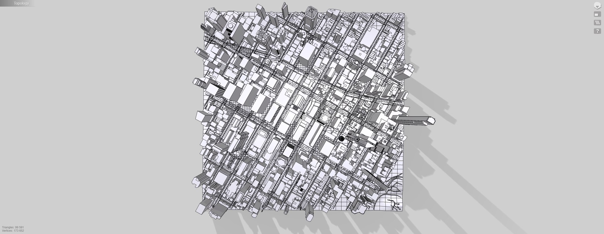 Cityscape New York USA Fragment City 3D Model - TurboSquid 2266463