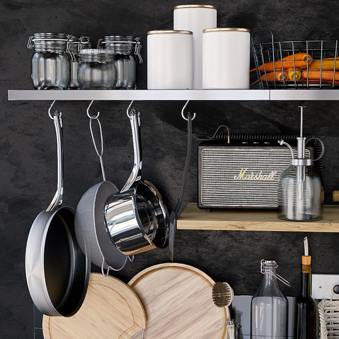 Shelves pan 3D model - TurboSquid 1688382