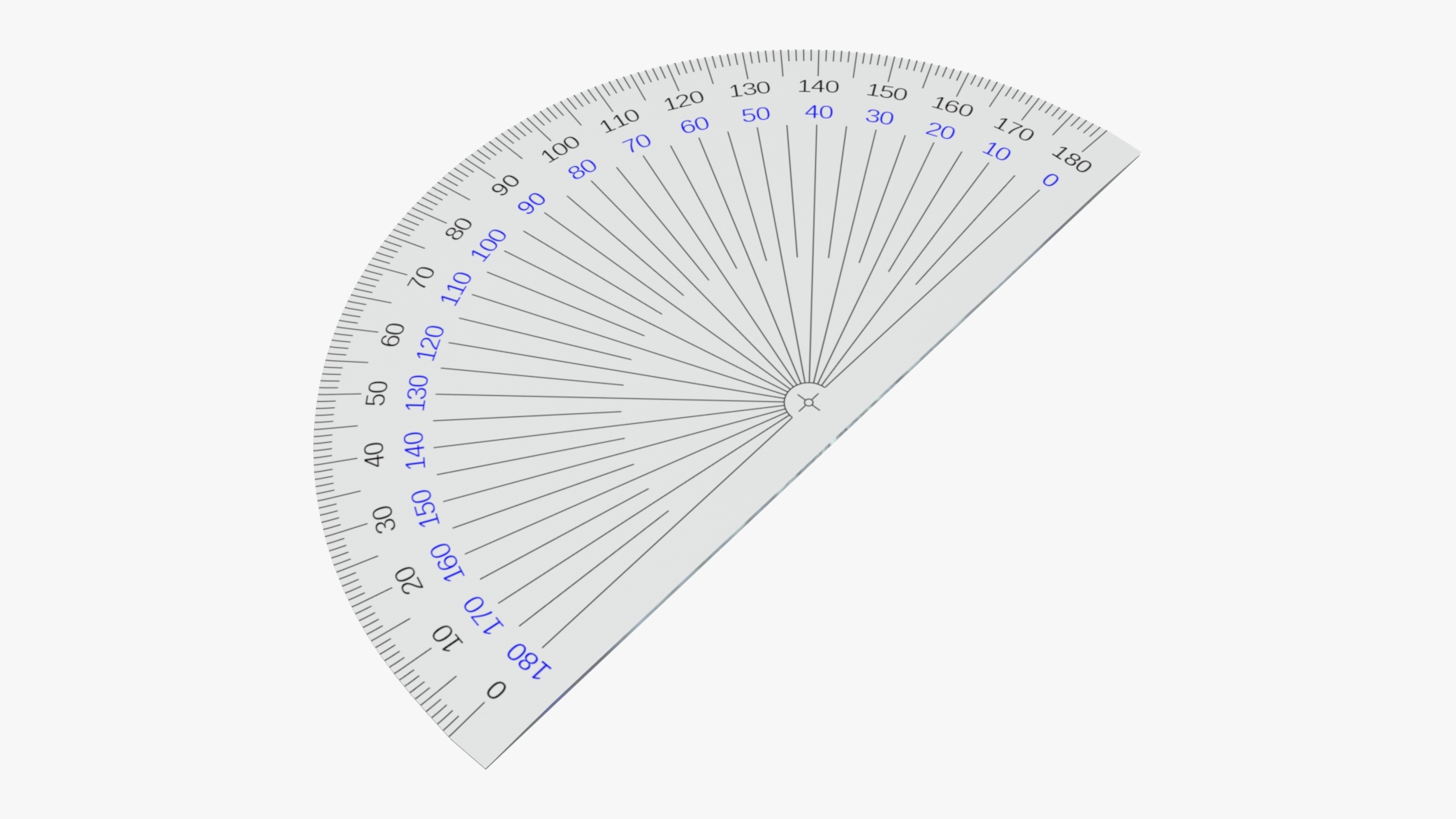 half circle protractor 02 3d modell turbosquid 1677536