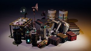 3D SciFi Props Pack