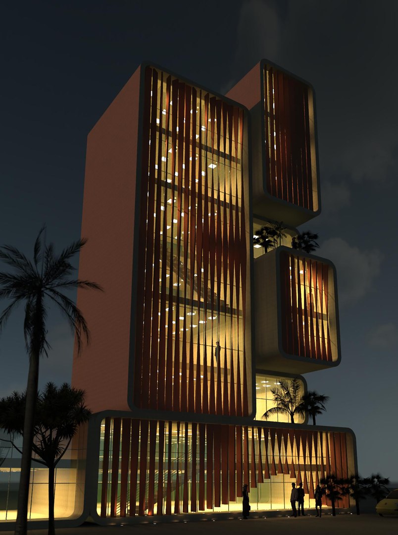 Commercial Building 3D Model - TurboSquid 1977036