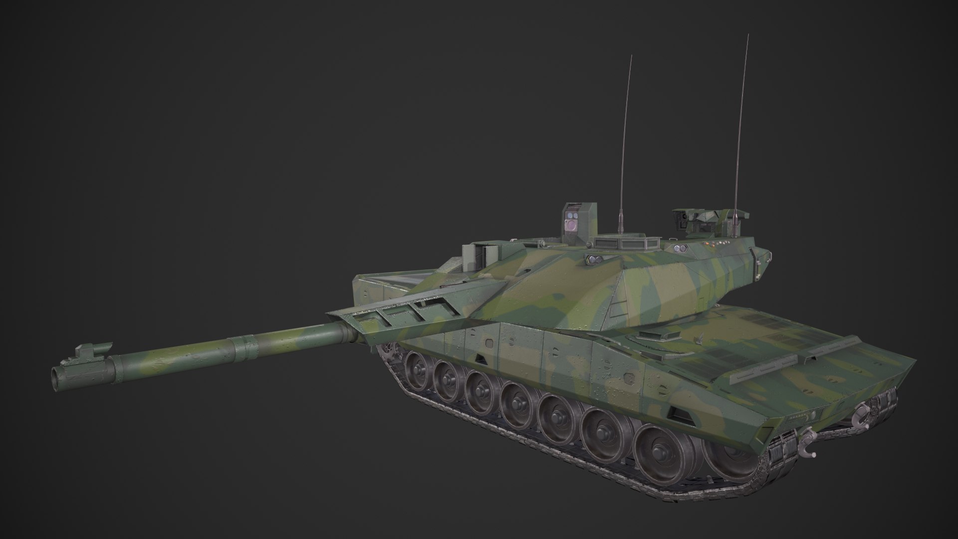3D model Panther KF51 Tank - TurboSquid 2072774