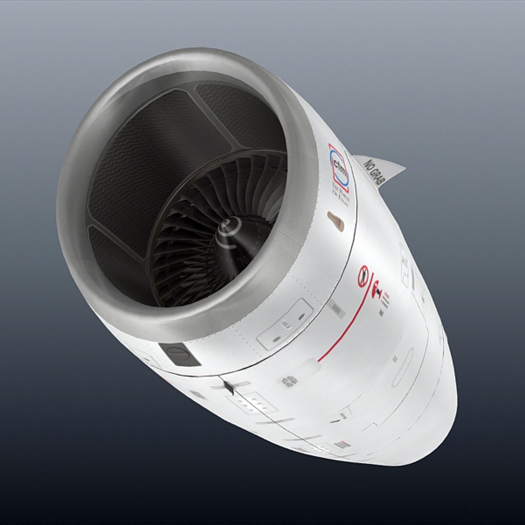 3d Cfm56 Jet Engine