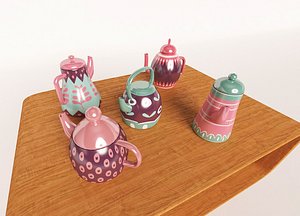 3D tea teapot