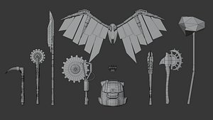 Zombie Apocalypse Asset low-poly