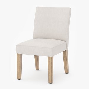 PB Classic Upholstered Dining Chair 3D model