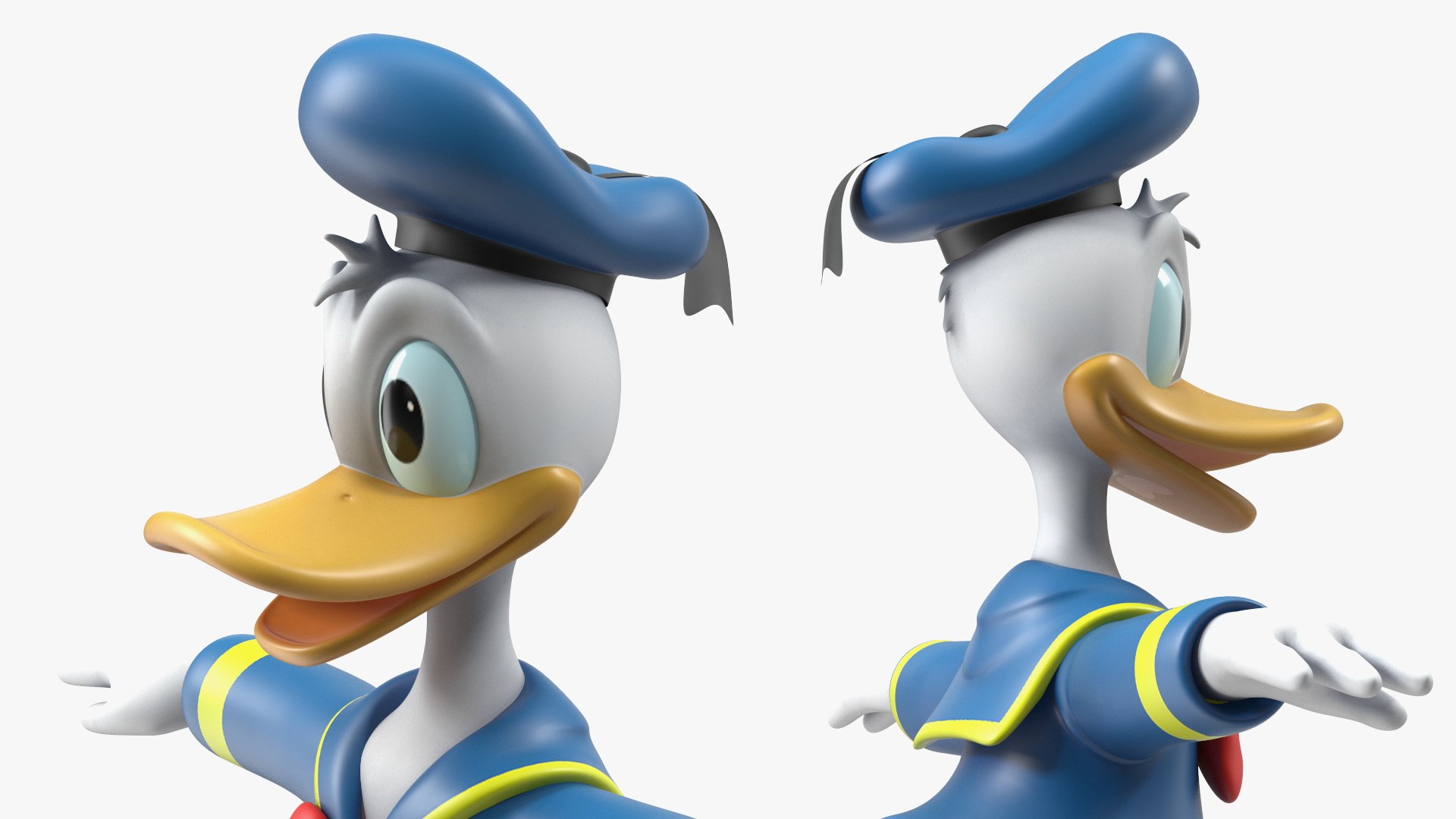 3D Disney Character Donald Duck Rigged - TurboSquid 2115337