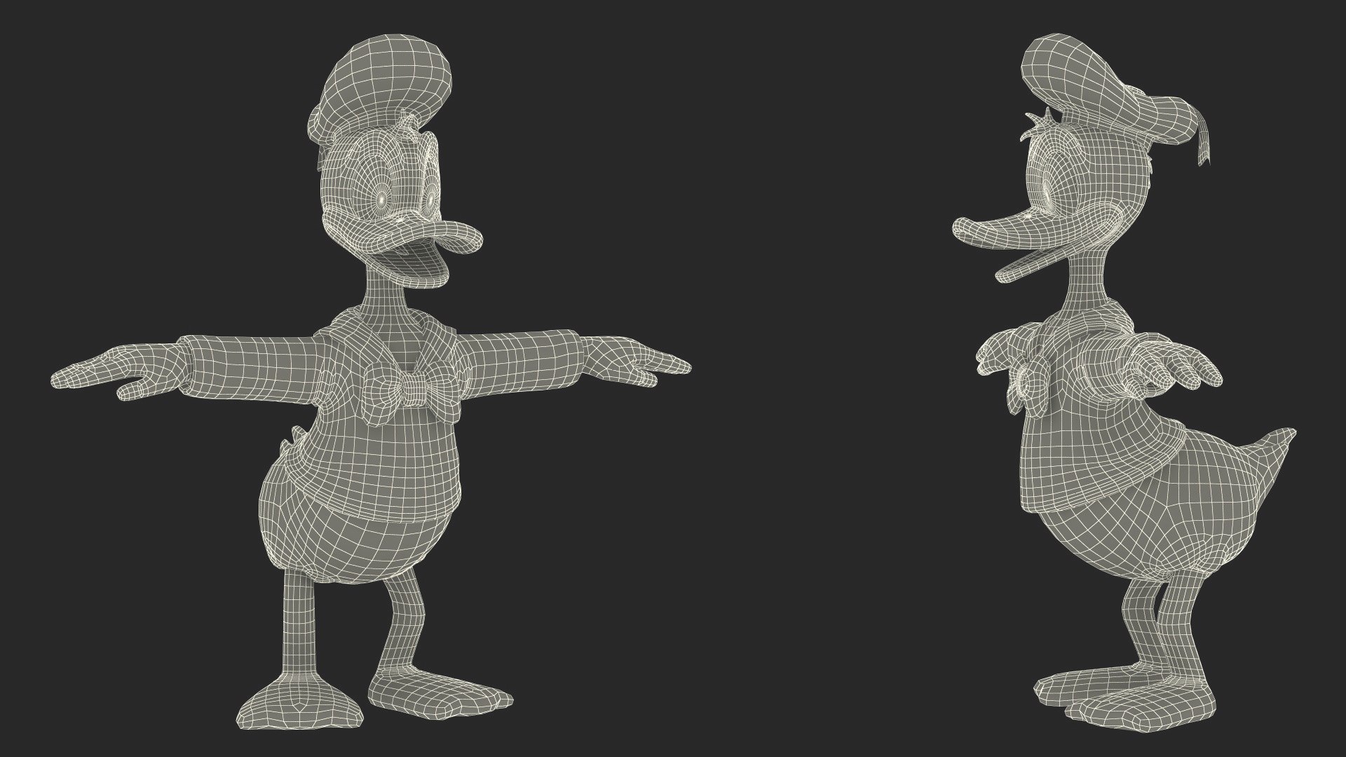 3D Disney Character Donald Duck Rigged - TurboSquid 2115337