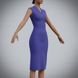 Female sleeveless dress