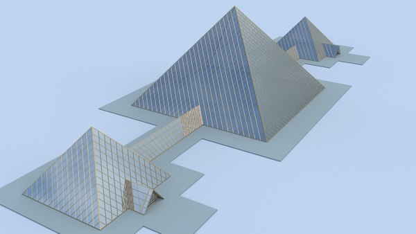 blend glass pyramids