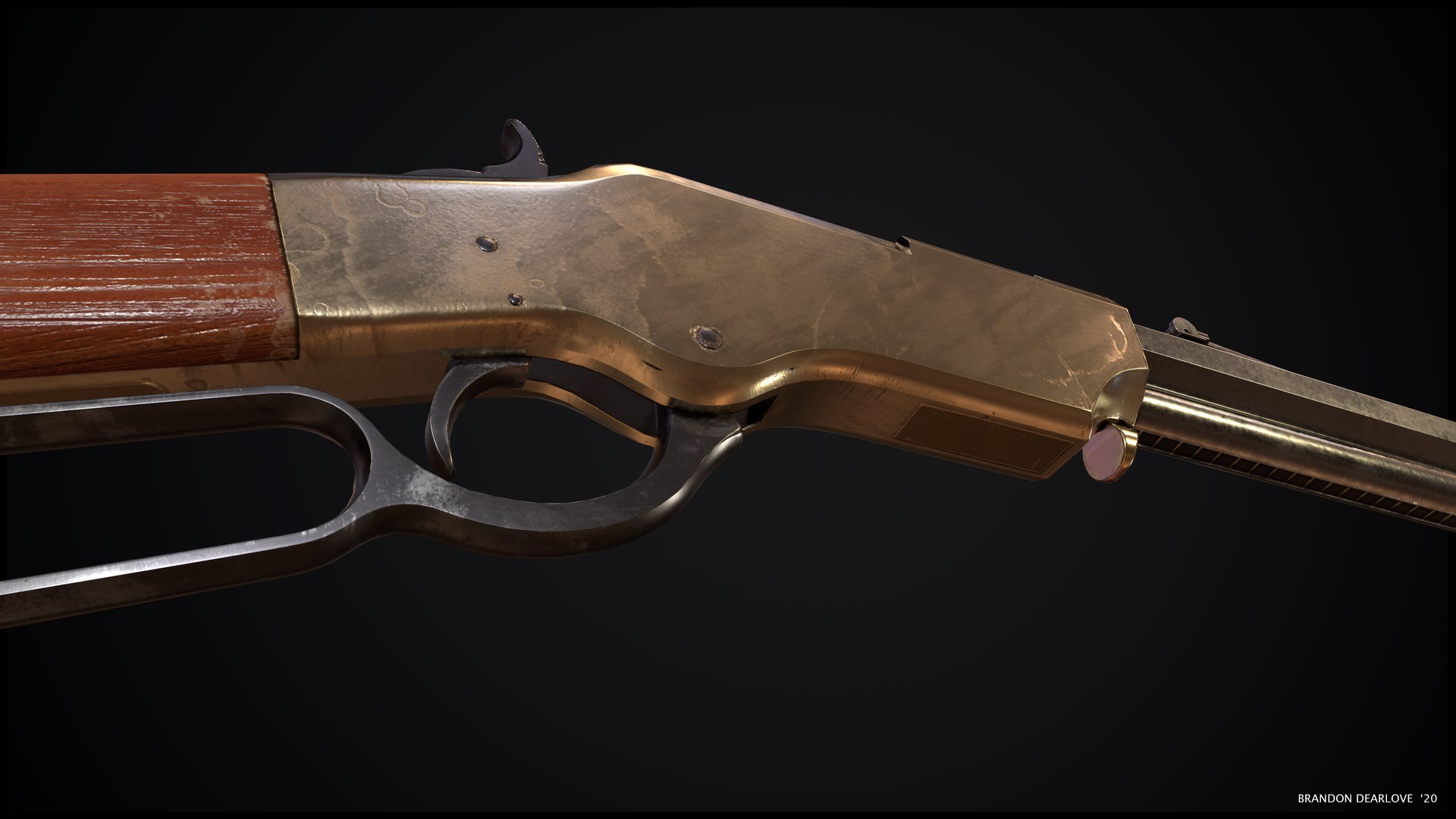 3D Henry Repeater Rifle Model TurboSquid 1589981