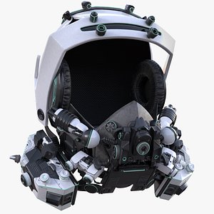 Sci-Fi Helmet 3D model