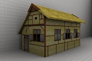 3d historical medieval house