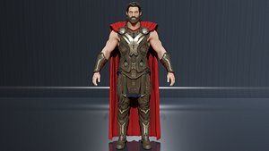 Thor Odinson low-poly 3D model