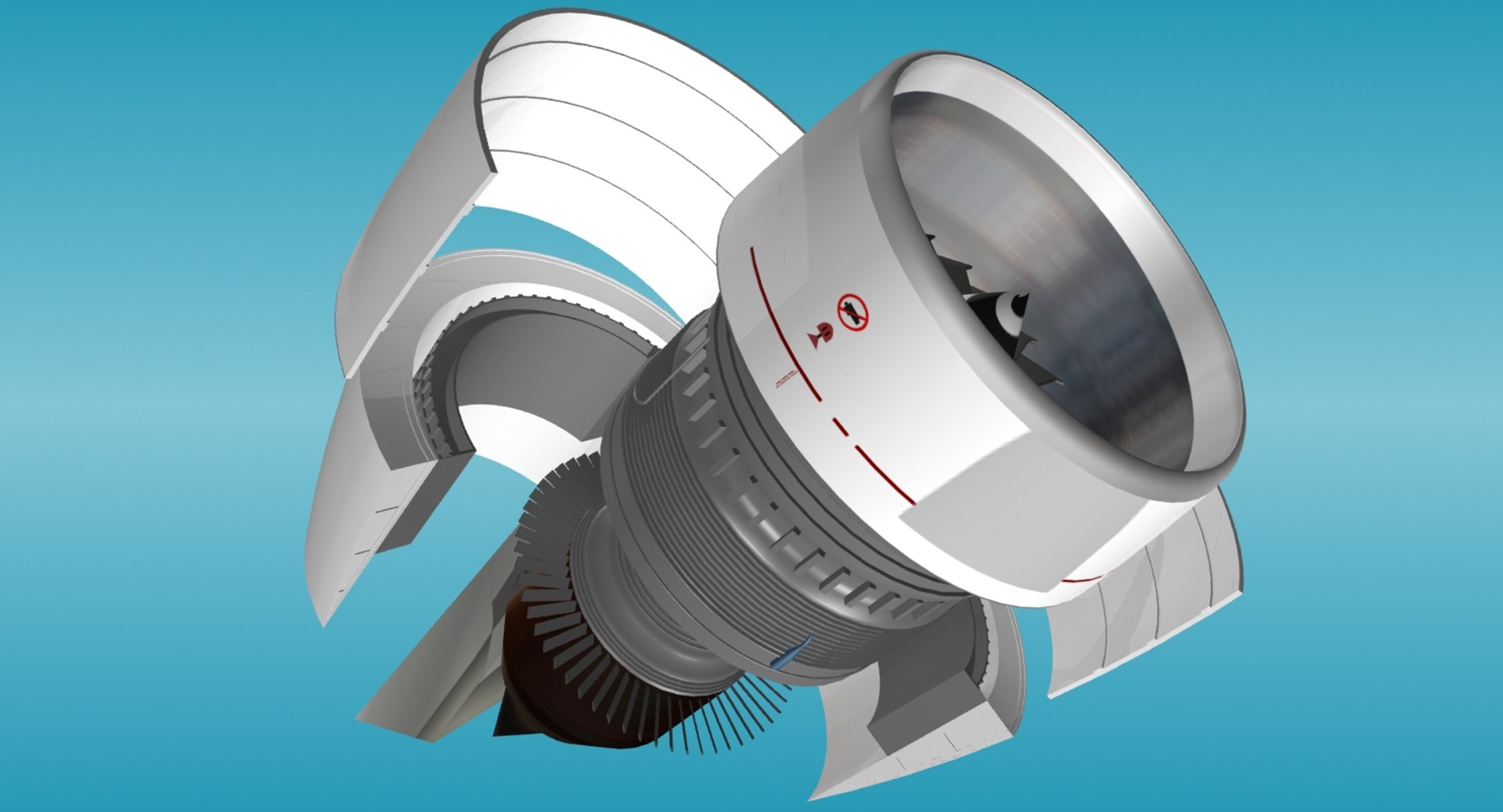 3d Generic Aircraft Engine