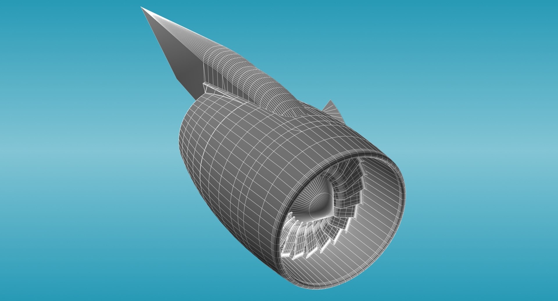 3d Generic Aircraft Engine