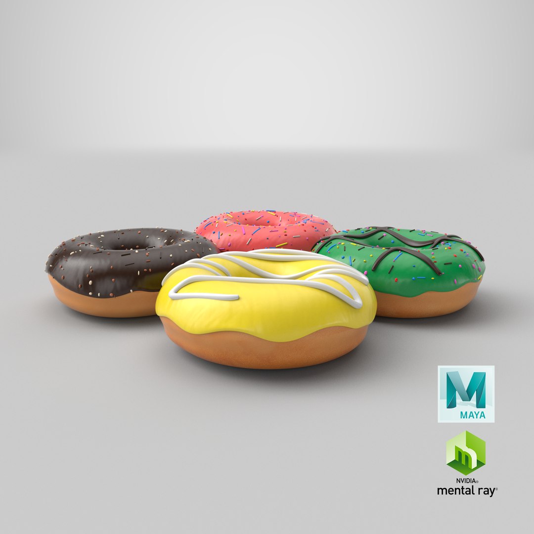 donuts modeled 3D https://p.turbosquid.com/ts-thumb/6D/BQ3jv6/8YcxBSVn/stemcell_maya_mental_ray_render/png/1532962294/1920x1080/fit_q87/75a8a2400af68fda067ee071f94e14a5df08571e/stemcell_maya_mental_ray_render.jpg