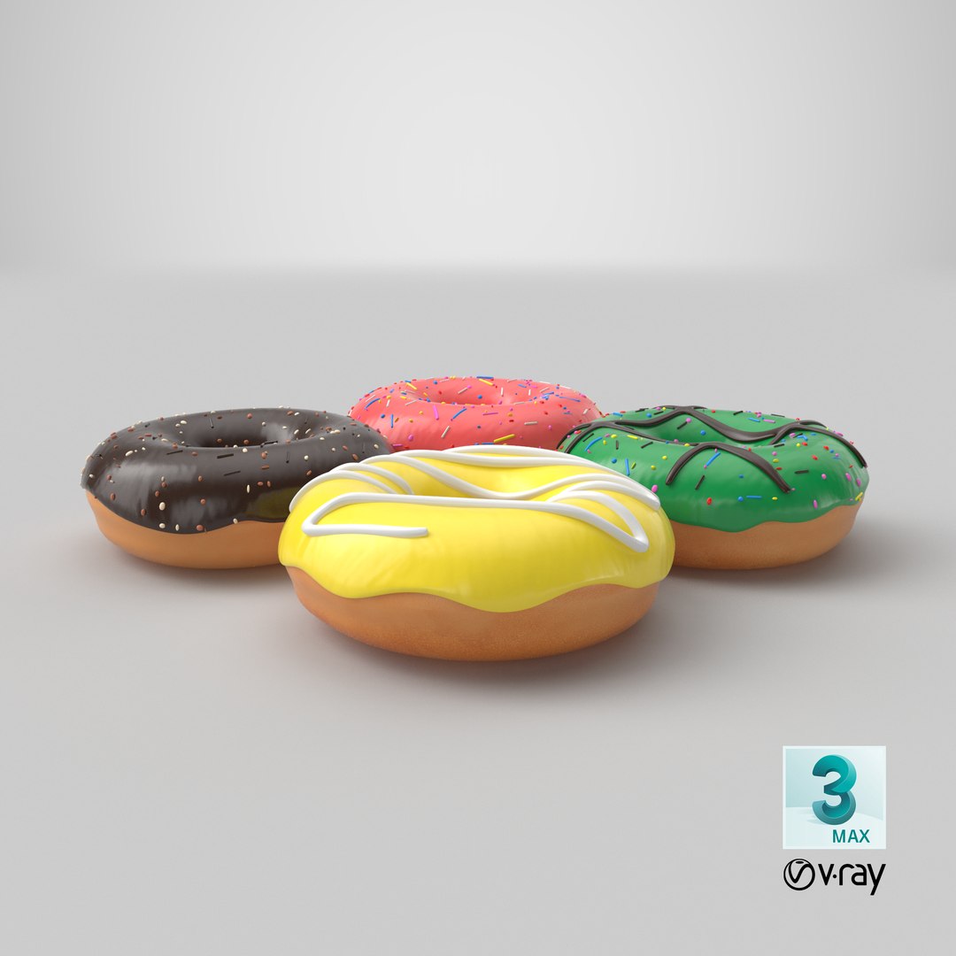 donuts modeled 3D https://p.turbosquid.com/ts-thumb/6D/BQ3jv6/B85ChaF5/stemcell_max_vray_render/png/1532962299/1920x1080/fit_q87/91ac28ffa5441d97bb3c40154178efeb6165154e/stemcell_max_vray_render.jpg