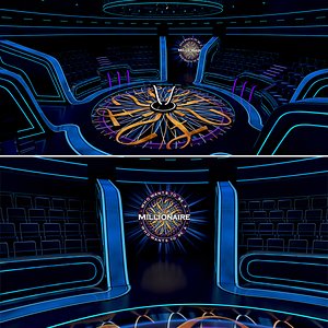 Who Wants To Be A Millionaire TV Studio Set UK 3D 3D model