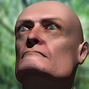 3d model jhon locke head