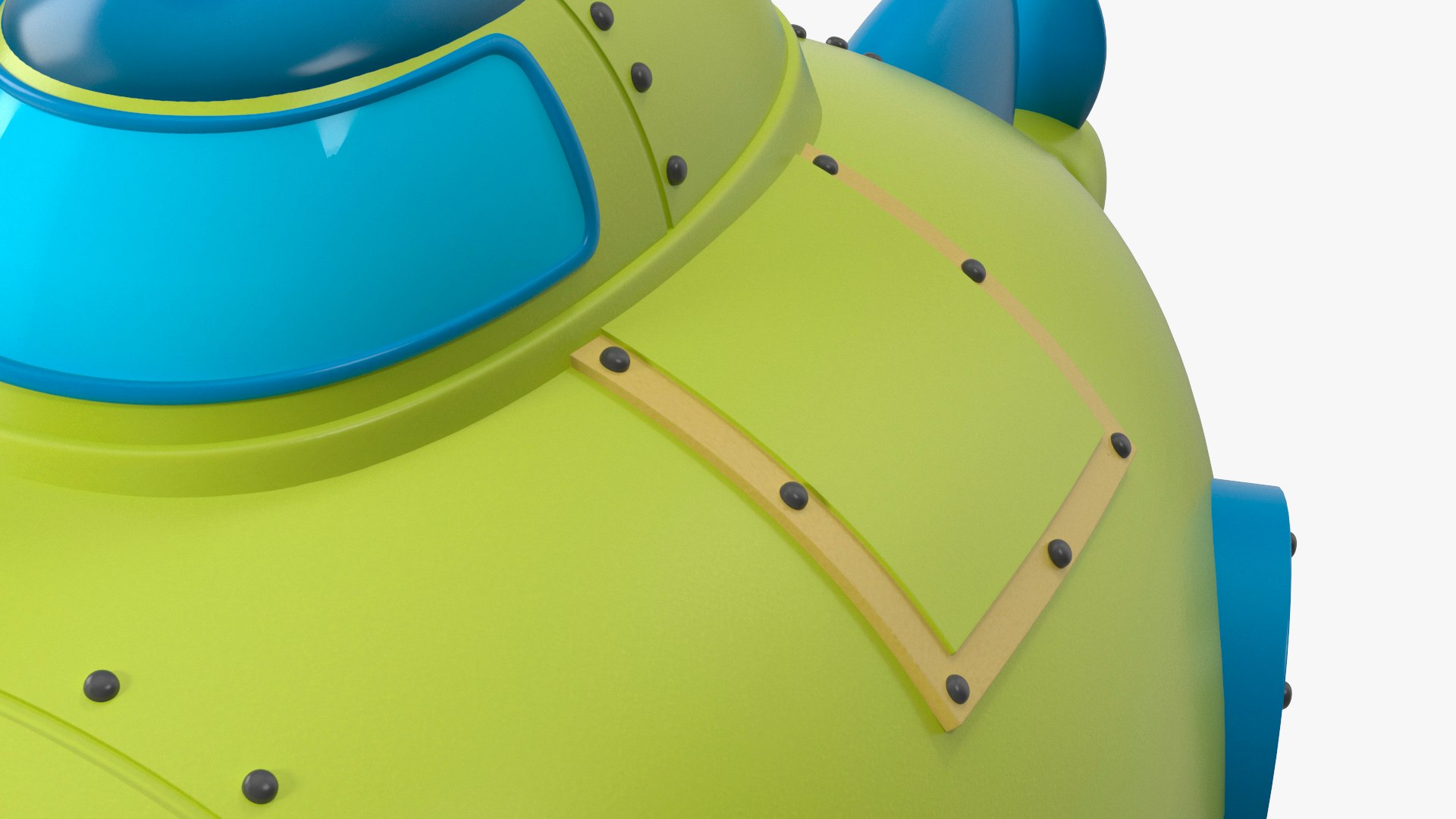 Cartoon Green Submarine 3D Model - TurboSquid 2205493