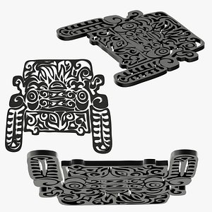 Intricate Mayan Ornamental Wall Art