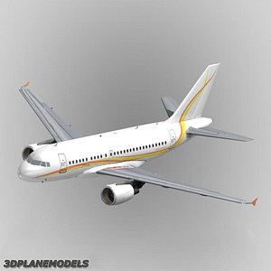 3d model airbus a318 private a-318