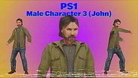 PSX PS1 Male Character 3