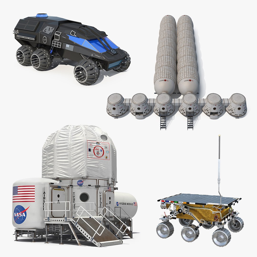 Mars Colony 3D Models Collection 3 3D model preview