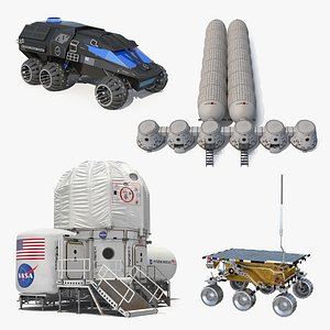 Mars Colony 3D Models Collection 3