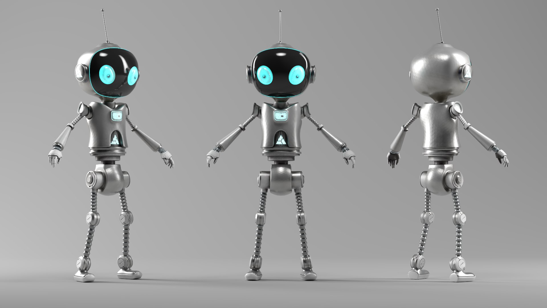 3D Model SCI FI Futuristic Cartoon Robot - TurboSquid 2426575