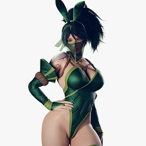 3D Bunny Akali - Game Ready