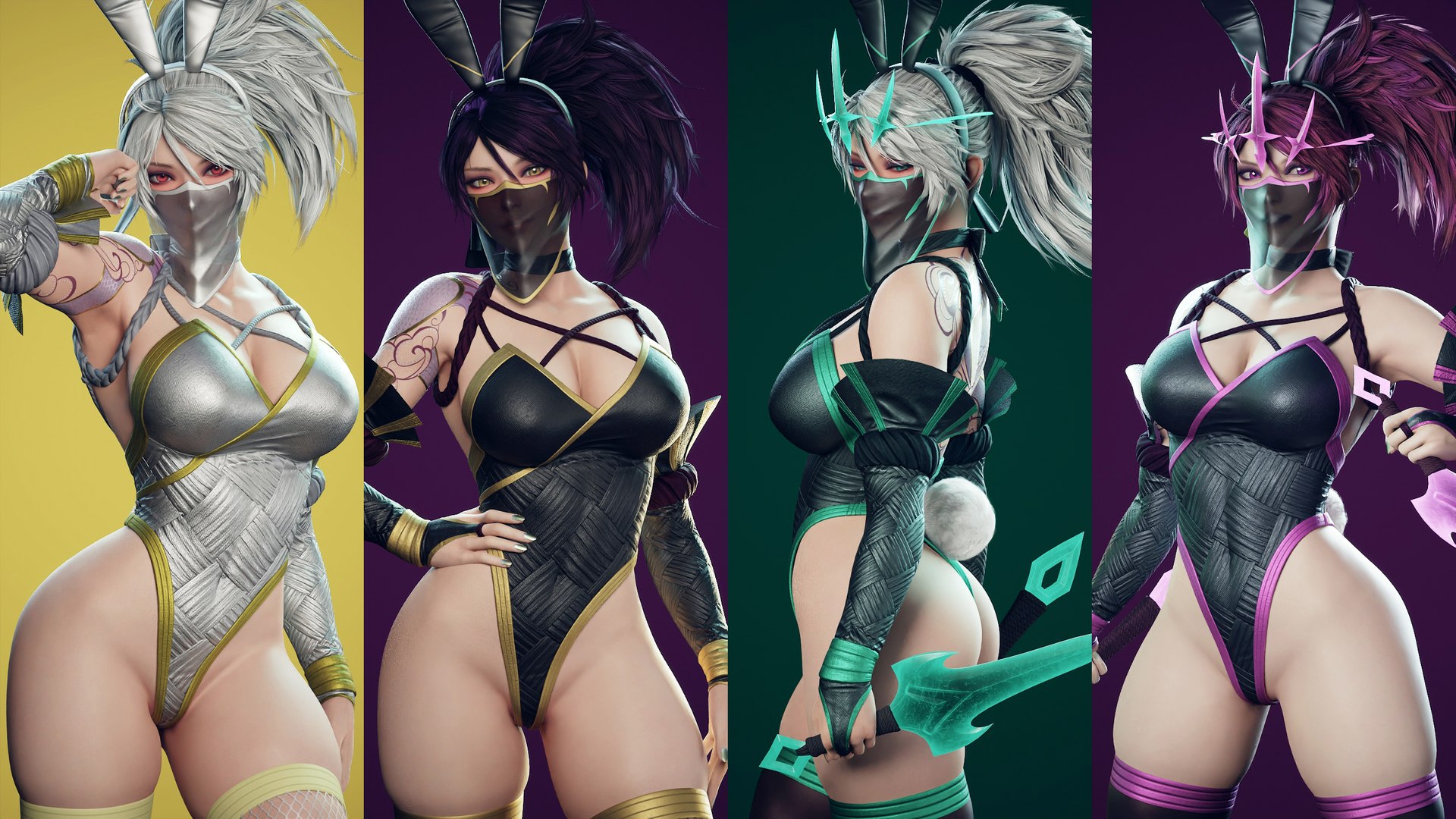 3D Bunny Akali - Game Ready https://p.turbosquid.com/ts-thumb/6D/bdFUlz/vr/akalivariations/jpg/1694257542/1920x1080/fit_q87/44017c4011746427fb14fc1ec694c23dc2f17414/akalivariations.jpg