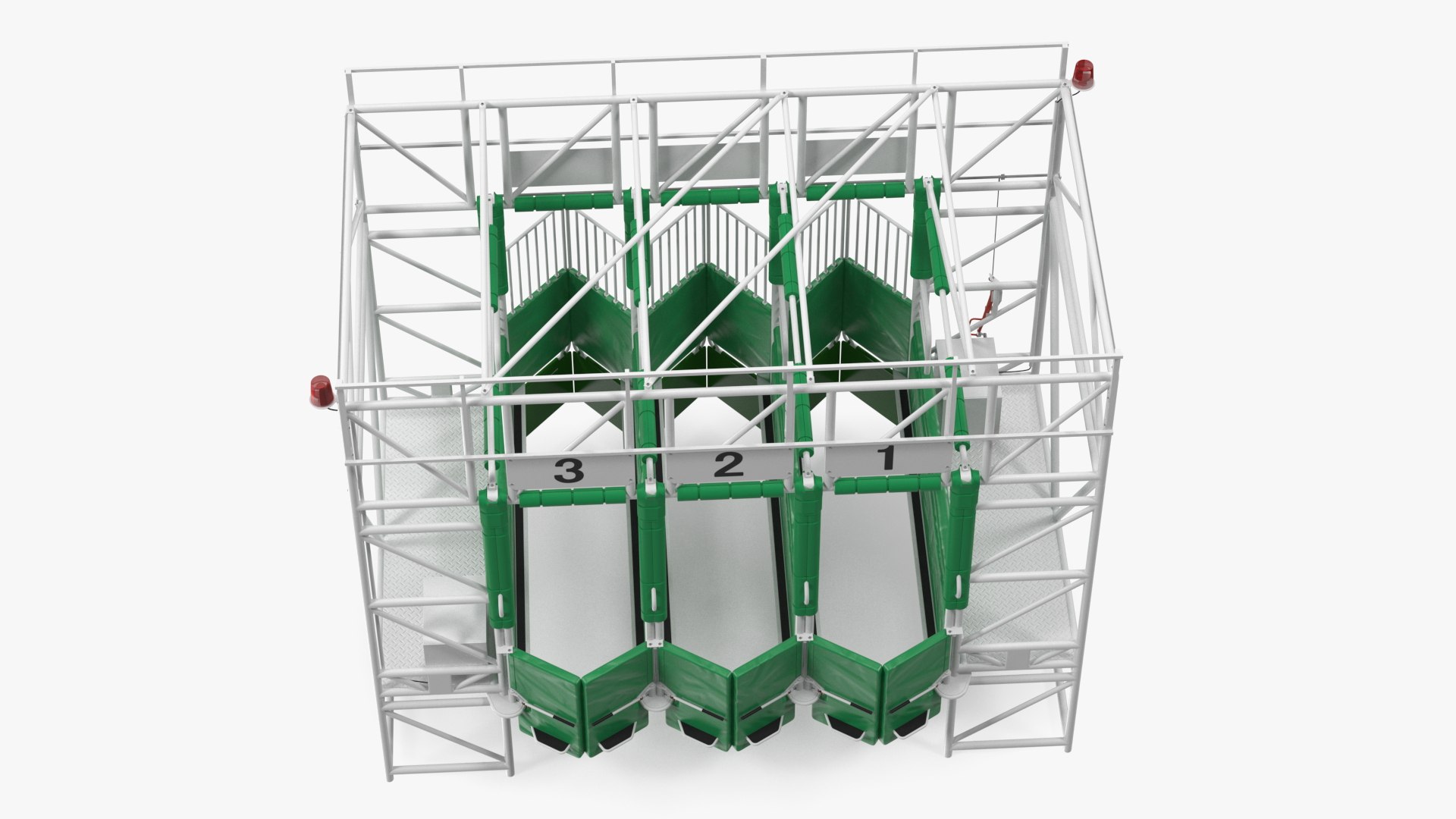 3D Horse Starting Gates For 3 Places Rigged - TurboSquid 2029475